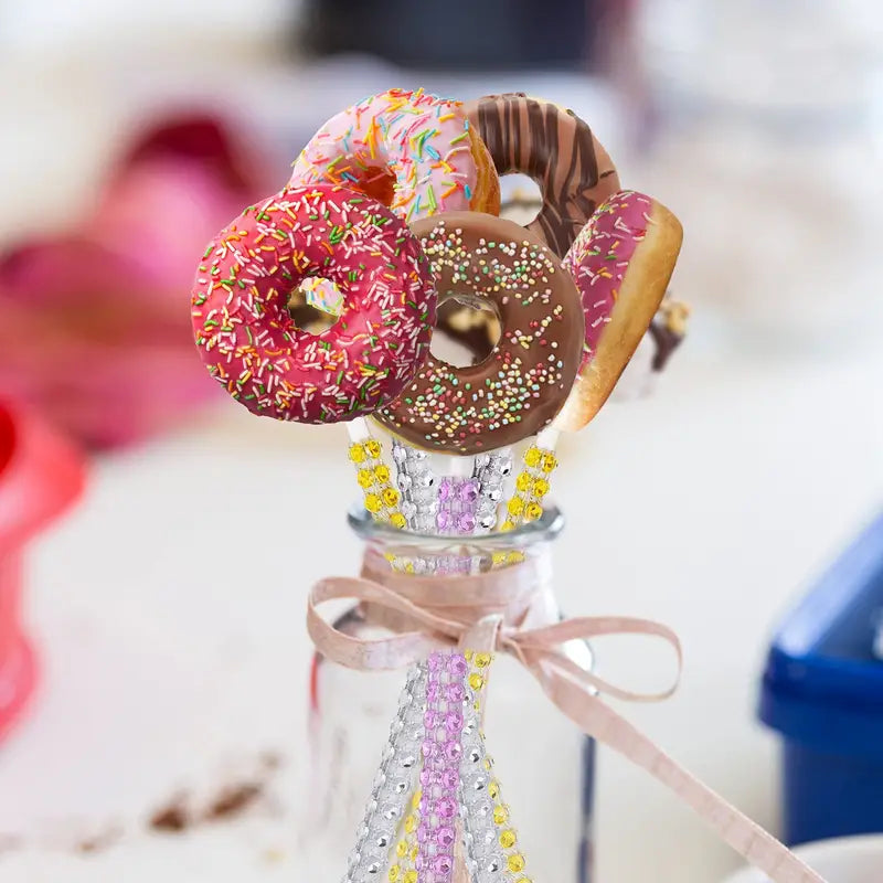 Cake Pop Stäbchen mit Strass-Steinen